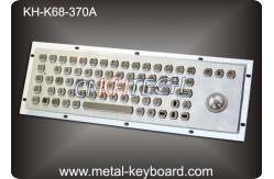 China 70 Keys Industrial Metal Computer Keyboard With Trackball / Stainless Steel Kiosk Keyboard supplier