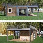 Weather Resistant Folding Container House Steel Frame Fold Up Container House