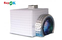 China Inflatable Party Tent Customized Portable Inflatable Photo Booth With Led Light supplier