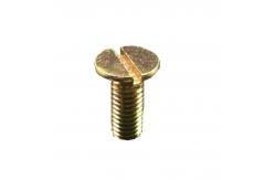 China Iron Zinc Plated Slotted Flat Head Machine Screw , JIS M6 12mm Screw supplier