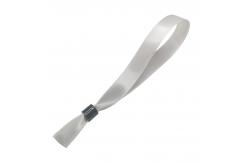 China RFID Woven Cloth Wristbands Printing Fabric Bracelets With Plastic Clasp supplier