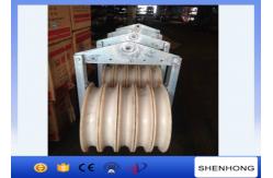 China Large Diameter Rope Pulley Conductor Stringing Blocks With Nylon Wheel supplier