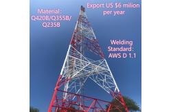 China Wireless Galvanized Self Supporting 3 Leg Angular Steel GSM Communication Tower Supplier supplier