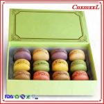 6 , 12 Cells Customized Macaron Trinket Cardboard Box
