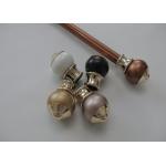 Luxury Zinc Alloy 0.45mm 6.3 Metres Black Pipe Curtain Rod for sale