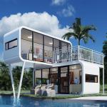 20FT 40FT Luxury Prefab Modular Modern Shipping Tiny Smart Two Storey Apple Capsule Cabin House for sale