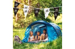 China Triangle String Camping Flag Pull Flag Sky Curtain Campsite supplier