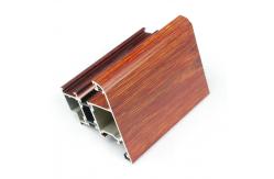 China Thermal Break Bridge Wood Grain Aluminium Door And Window Frames supplier