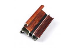 China Thermal Break Bridge Wood Grain Aluminium Door And Window Frames supplier
