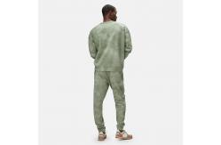 China Dye Printed Crewneck Pullover Hoodie Jogger Sets With Drawstring Waistband supplier