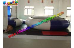 China Plato Durable Inflatable Water Toys Jumping Trampoline With Small Platform supplier