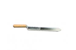China Stainless Steel Double Serrated Uncapping Knife with Wooden Handle for Honey Uncapping supplier