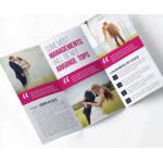 Design Bulk Laminated Folding Commercial Leaflet Flyer Brochure Printing for sale