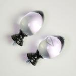 High End Polishing 16mm 19mm PMMA Crystal Curtain Finials for sale