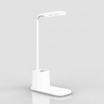 Practical Portable 180Lm Desk Lamp Wireless Charger With Pen Holder