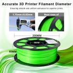 PLA+ Filament Temperature Color Change 1.75mm Green to Yellow FDM Forming Technology 3D Printing Filament for sale