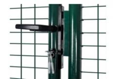 China Round Post Pvc Coated 1.8*1m Metal Garden Fence Gate supplier