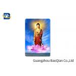 Buddha Religion Premium 3D Lenticular Card PET / PP Motion Effect  Printing Figure for sale