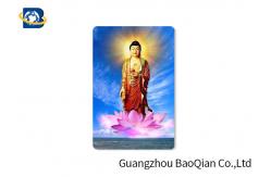 China Buddha Religion Premium 3D Lenticular Card PET / PP Motion Effect  Printing Figure supplier