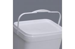 China Supplied Rectangle Plastic Bucket Storage Pail Container With Lid Handle supplier