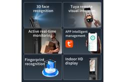 China S958max Automatic 3D Face Recognition Tuya Intercom Camera Fingerprint Smart Lock supplier
