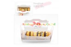 China Take Away Handle Paper Box Packaging With Transparent Window For Cookie supplier