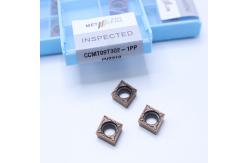 China Fracture Resistance Cermet Turning Tool Inserts Good Surface Smoothness CCMT09T302-1PP PV2110 supplier