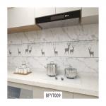 Modern Design Self-Adhesive Aluminum Foil Wallpaper for Kitchen Waterproof and Smoke Proof Wall Beautification for sale