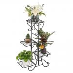 Outdoor Plant Stand Display Shelf Hanging Cast Iron Flower Pot Holder Multi Tiered for sale