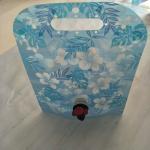 Custom Blue Printing Vertical Liquid Water Packaging Bag Leakproof SGS for sale