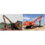 Custom Hydraulic Excavator Pile Driving Arm , Long Reach Foundation Drilling Boom