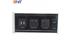 China Sliding Cover Pop Up Power Socket With Wireless Charger supplier