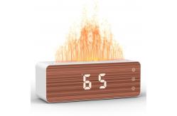 China UVC Ultraviolet Sterilization Flame Humidifier With Clock Touch-Sensitive Controls supplier