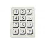 3X4 Matrix Backlit Metal Keypad Liquid Proof 20mA With 12 Backlit Keys for sale