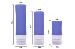 China OEM 60ml Travel Size Silicone Bottles For Shampoo Conditioner supplier
