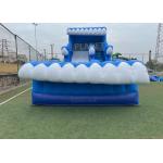 0.55mm PVC Backyard 15ft Inflatable Water Slides With Pool
