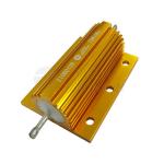 75W High Power Gold Aluminum Housed Braking Resistor Wirewound Led Load for sale