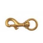 High Polish Pet Hardware Solid Brass Hook With Customizable Logo for sale