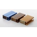 RAL Colors 6063-T5 Wood Finish Aluminium Profiles , Aluminum window frame parts for sale