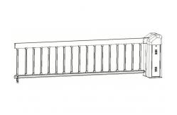 China IP44 Traffic Barrier Parking Boom Gate With RFID Card Management supplier