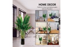 China Anti - Fading Plastic Artificial Landscape Trees Potted Bird Of Paradise supplier