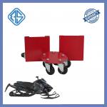V Type 1500 Pounds Snowmobile Moving Cart Dolly Casters Rubber Cover for sale