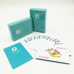 CMYK 4C Printing Waterproof Plastic Playing Cards , 300g Plastic Poker Playing Cards for sale