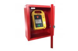 China Red Alarmed AED Wall Cabinet For Defibrillators Custom Service Support supplier
