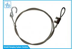 China Diameter 1.5 mm Stainless Steel Wire Rope Safety Lanyards With S Hook supplier