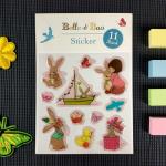 Crystal Epoxy 3D Cartoon Stickers Oil glue Transparent Cartoon Stickers for sale