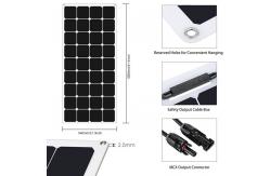 China Rechargeable Flexible Adhesive Solar Panels 100W Semi Rigid For Campervan supplier