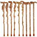 Handicraft 90cm Wooden Hand Carved Walking Sticks for sale