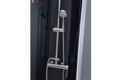 China Quadrant Shower Room With Matt Black Profile Frame And 4/5mm Tempered Glass supplier