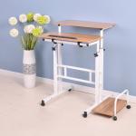 Home Computer Host W60cm Metal Study Table With Adjustable Height